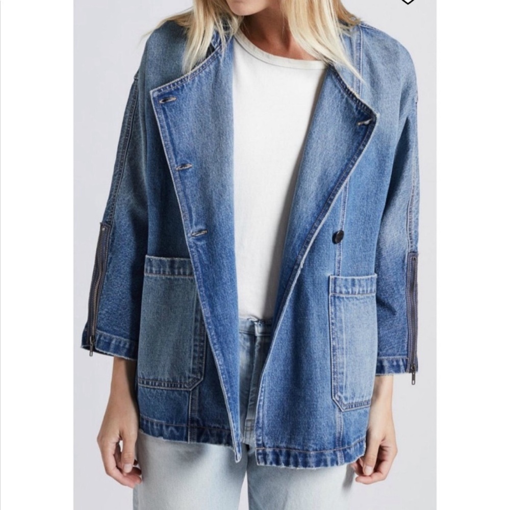 EUC Current Elliott Crosby Denim Jacket 2‎ Medium